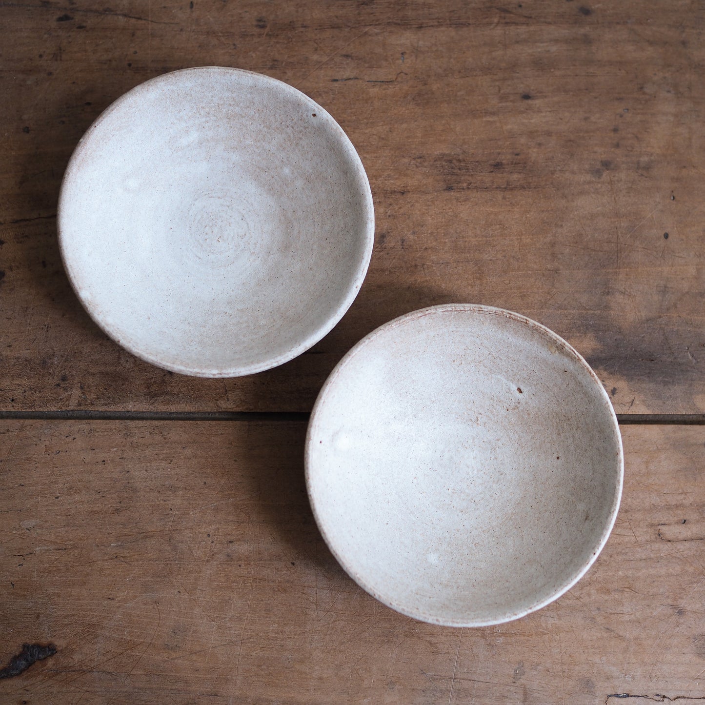 Set de 2 coupelles blanches
